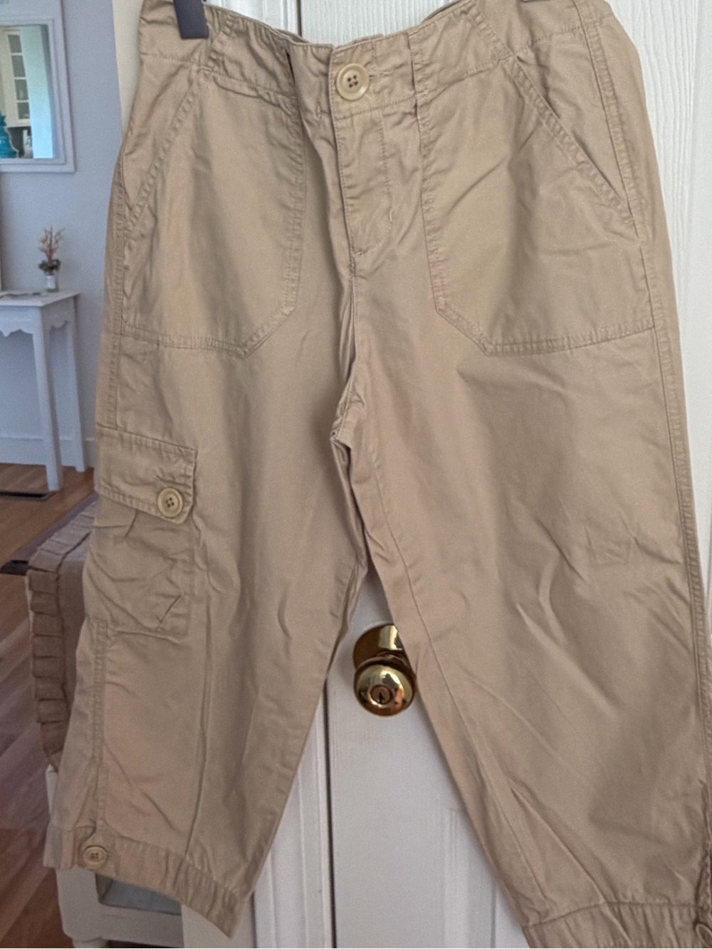 Eddie Bauer Women's Khaki Cargo Capris